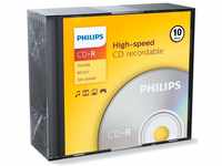Philips CD-Rohling 10 Philips Rohlinge CD-R 80Min 700MB 52x Slimcase