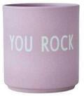 Design Letters Becher Favourite Cup You Rock Lavendel, Porzellan