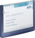 DURABLE Hinweisschild 07 T&uuml;rschild CLICK SIGN Rahmen dunkelblau 149 x 1055 mm