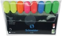 SCHNEIDER Marker Schneider Textmarker Job sortiert Karton-Etui 8 St&uuml;ck