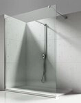 Aloni Walk-in-Dusche Glas, 8mm ESG mit Anti-Kalk-Beschichtung, begehbare