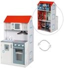 roba&reg; Spielhaus Puppenhaus, wendbares Puppenhaus und Kinderk&uuml;che in einem