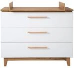 roba&reg; Wickelkommode Finn, Wickeltisch mit Aufsatz - Soft Close - 3 Schubladen