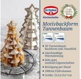 Dr. Oetker K&uuml;chenhelfer Backform Motivbackform Tannenbaum, inkl. St&auml;nder