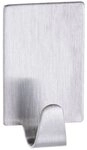 WENKO Badaccessoire-Set WENKO Strip-it&reg; Rechteckhaken matt, 4er Set Edelstahl