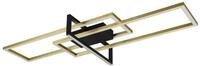 TRIO Leuchten Deckenleuchte Trio LED Deckenleuchte Salinas schwarz, gold, Inkl.