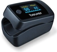 BEURER Pulsoximeter PO 45, Sauerstoffs&auml;ttigung ohne Blutabnahme messen, mit...