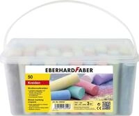 Eberhard Faber Kreidemarker Stra&szlig;enmalkreide farbig sortiert 50 St&uuml;ck im...