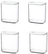 Mepal Vorratsdose Modula Vorratsdosen Set 4-tlg. aus robustem Kunststoff, 1500 ml,