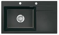 Systemceram K&uuml;chensp&uuml;le KeraDomo STEMA 86 SL Becken links Excenterbedienung...