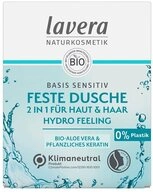 lavera Feste Duschseife Basis Sensitiv - Hydro Feeling 2in1 Feste Dusche 50g