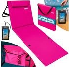 Detex Gartenliege, Strandmatte mit Gepolstert R&uuml;ckenlehne Klappbar Strandliege