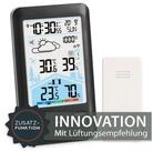 ADE Wetterstation mit Au&szlig;ensensor, L&uuml;ftungsempfehlung & Wettervorhersage