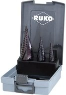 Ruko Metallbohrer RUKO 101026FRO HSS Stufenbohrer-Set 3teilig 3-Fl&auml;chenschaft...
