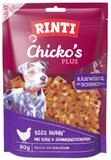 Rinti Chicko Plus K&auml;se-Schinken-W&uuml;rfel 80 g - 12 St&uuml;ck, f&uuml;r: Hund