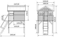 Prestige Garten Spielturm Prestige Garden Stelzenhaus Big House 203&times;281 cm