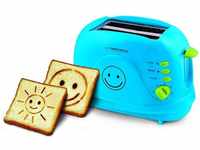 Esperanza Toaster Toaster 2 Scheiben mit SMILEY Bild Muster und Timer, 2 lange