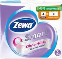 ZEWA Toilettenpapier Zewa Smart, 3-lagiges Toilettenpapier ohne H&uuml;lse, auf 36...