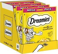 Dreamies DREAMIES&trade; K&auml;se 4 x 180g, Snack f&uuml;r: Katze