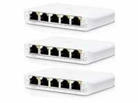 Ubiquiti Networks USW-FLEX-MINI-3 - 3er-Pack UniFi kompakter 5-Port...