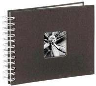 Hama Fotoalbum Fine Art 24x17 cm, 50 wei&szlig;e Seiten, Schwarz