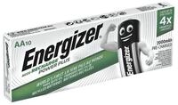 Energizer Power Plus Akku (10 St), AA, mehrere 1000x wiederaufladbar