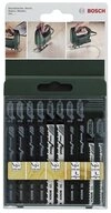 BOSCH Stichs&auml;geblatt 10tlg. Stichs&auml;geblatt-Set T-Schaft T 144 D (2x), T 244 D
