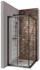 Schulte Eckdusche Sunny verstellbar 75-90 cm 180 cm H&ouml;he, BxT: 90x90 cm,