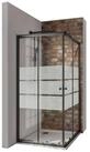 Schulte Eckdusche Sunny verstellbar 75-90 cm 180 cm H&ouml;he, BxT: 90x90 cm,