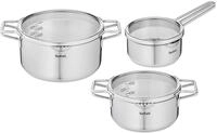 Tefal Topf-Set Jamie Oliver Ingenio G6, Topfset Induktion mit Pfannen, Edelstahl