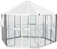 Vitavia Gew&auml;chshaus Pi 9000, mit Stahlfundamentrahmen, BxTxH: 336 x 383,3 x...