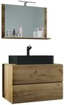 VCM Waschtisch 3tlg-Lendas M 134x80x51cm (Set, 3-St., 1x Unterschrank 1x...