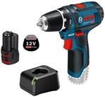 BOSCH Akku-Bohrschrauber Bosch Akku-Bohrschrauber GSR 12V-15 / 1x 2,0 Ah Akku +