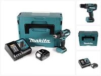 Makita Schlagbohrmaschine DHP 485 RT1J 18 V Li-Ion Akku Schlagbohrschrauber im...