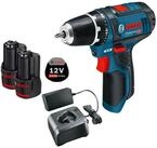 BOSCH Akku-Bohrschrauber Bosch Akku-Bohrschrauber GSR 12V-15 / 2x 3,0 Ah Akku +