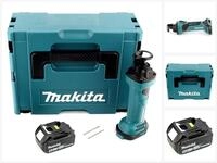 Makita Akku-Universalschere DCO 180 T1J Akku Rotationsschneider 18V + 1x Akku 5,0Ah +