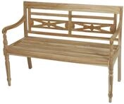 Garden Pleasure Gartenbank (1-St), Teak Friesenbank Parkbankbank Holz Landhaus...