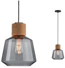 Paulmann Pendelleuchte Neordic Elia max. 1x20W Rauchglas/Kork/Schwarz 230V, ohne