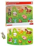 Hape Puzzle Hape Kinderpuzzle Farmtiere, Puzzleteile
