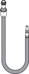 hansgrohe Schlauch HANSGROHE 95507000 Schlauch f&uuml;r Sp&uuml;ltischmischer 1500mm