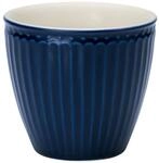 Greengate Becher Alice Latte Cup dark blue 9 cm, Steingut