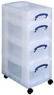 REALLYUSEFULBOX Aufbewahrungsbox 1 Aufbewahrungsboxen-Turm mit Rollen -...