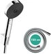 Grohe Handbrause Hansgrohe Handbrause-Set 3 Strahlarten Pulsify