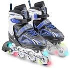 Apollo Inlineskates Gr&ouml;&szlig;enverstellbare Inliner f&uuml;r Kinder Super Blades LED,