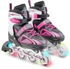 Apollo Inlineskates Gr&ouml;&szlig;enverstellbare Inliner f&uuml;r Kinder Super Blades LED,