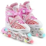 Apollo Inlineskates Gr&ouml;&szlig;enverstellbare Inliner f&uuml;r Kinder Super Blades LED,