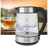 Nedis Wasserkocher Glas-Wasserkocher 1,7L, 2200W, Digitale Temperaturanzeige,...