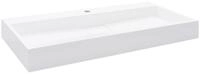 vidaXL Waschbecken Waschbecken 100 x 46 x 11 cm Mineralguss/Marmorguss Wei&szlig;