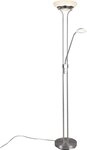 Reality Leuchten LED Stehlampe Orson, Dimmer, Lesearm, LED fest integriert,
