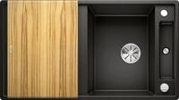 Blanco Granitsp&uuml;le AXIA III 5 S Silgranit mit Holzschneidbrett, InFino, 91,5/510 cm